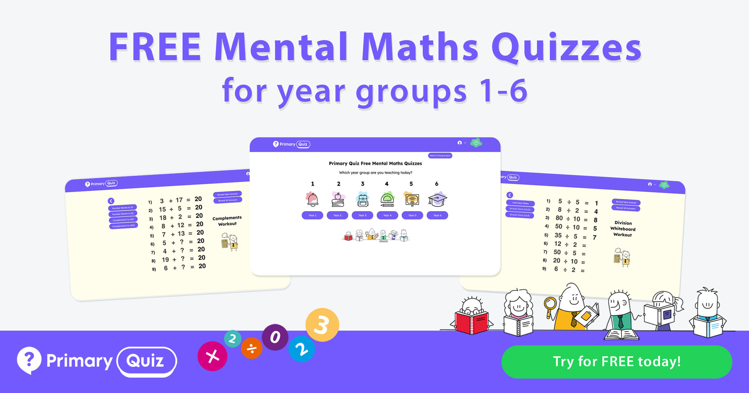 Primary quiz teach active